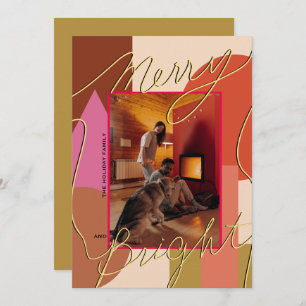 Moderner Urlaub Merry Bright Ihr Foto Geometrie