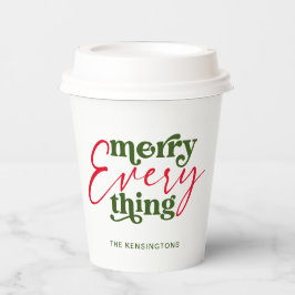 Moderner Urlaub Minimalistisch Merck alles Pappbecher