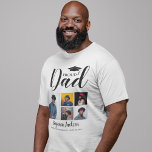 Moderner Vater | 5 FOTO ABSCHLUSS T - SHIRT<br><div class="desc">Erstellen Sie Ihren eigenen Vater Abschluss T - Shirt mit 5 Foto Ihres Sohnes oder Ihrer Tochter, Text, der "PROUD VATER", 5 Bilder, Ihr Kinder Name, die Schule oder Collage und die Klasse von XXXX. Das Hemd ist leicht personalisiert und der Stil, die Größe und die Farbgebung des Schriftartes können...</div>