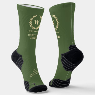 MODERNER VATER DAY GOLF MONOGRAM LUCKY GOLF SOCKEN