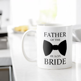 Moderner Vater der Braut Bowtie Kaffeetasse