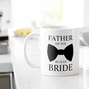 Moderner Vater der Braut Bowtie Kaffeetasse