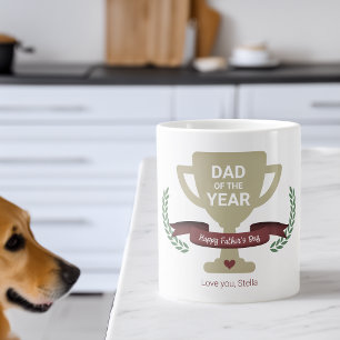 Moderner Vater-des-Jahres-Trophy zum Vatertag Jumbo-Tasse