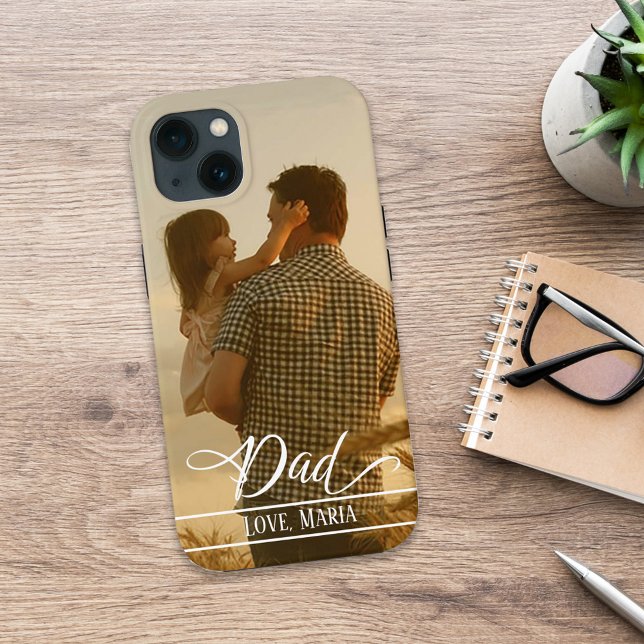 Moderner Vater Stilvolles Foto Trendy Case-Mate iPhone Hülle (Von Creator hochgeladen)