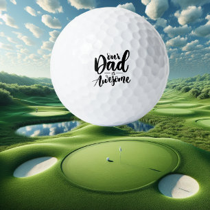 Moderner Vatertag Vater ist schrecklich Golfball