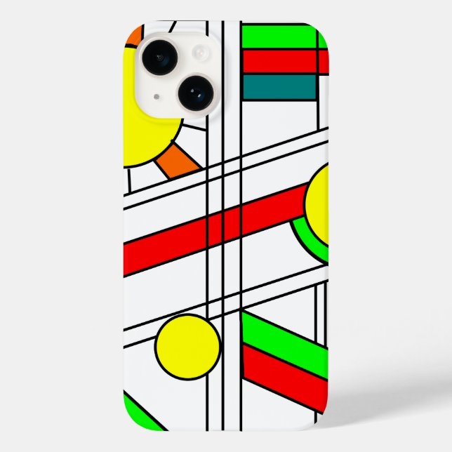 Moderner verklebter Glass-Look Case-Mate iPhone Hülle (Rückseite)