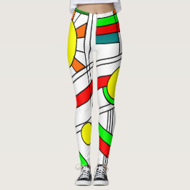 Moderner verklebter Glass-Look Leggings