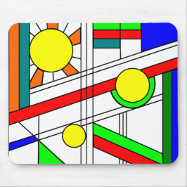 Moderner verklebter Glass-Look Mousepad