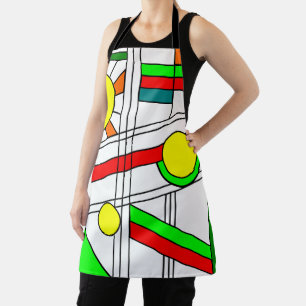 Moderner verklebter Glass-Look Schürze