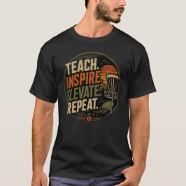 Moderner Vintage-Discgolf-Coach T-Shirt
