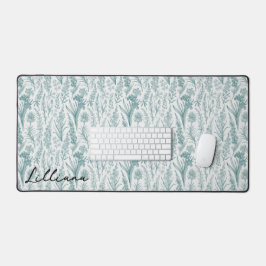 Moderner Vintager Blumengrün-Wildblume Individuell Schreibtischunterlage