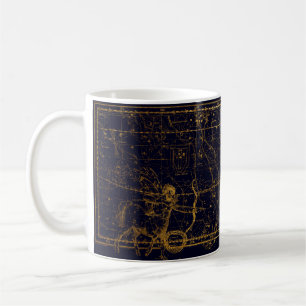 Moderner Vintager dunkelblauer Kaffeetasse