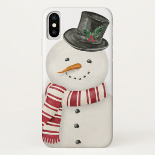 Moderner Vintager Feiertag Snowman Case-Mate iPhone Hülle