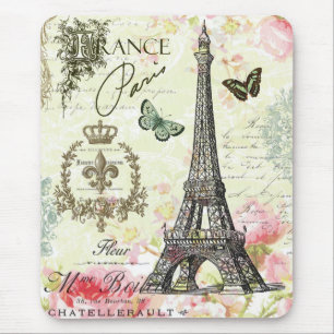 moderner Vintager Franzoseeiffel-Turm Mousepad