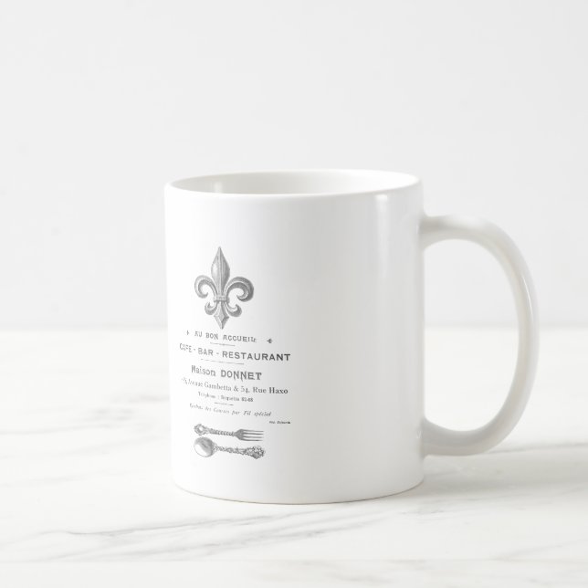 MODERNER VINTAGER FRANZÖSISCHER BISTRO TASSE (Rechts)