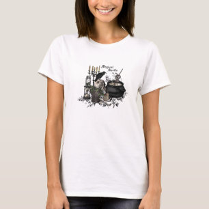 Moderner Vintager Halloween-HEXENBREW T-Shirt