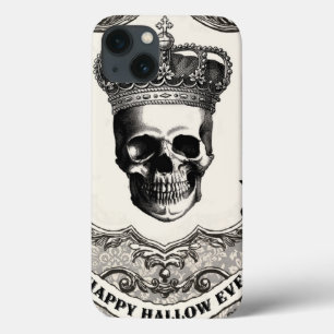 Moderner Vintager Halloween-Schädel iPhone 13 Hülle