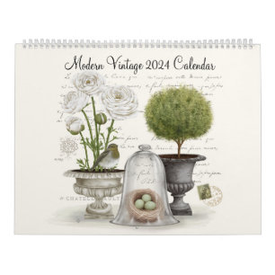 Moderner Vintager Kalender 2023