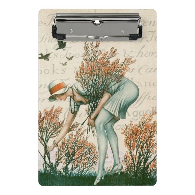 Moderner Vintager Kalligrafietext natürlich Mini Klemmbrett (Vorderseite)