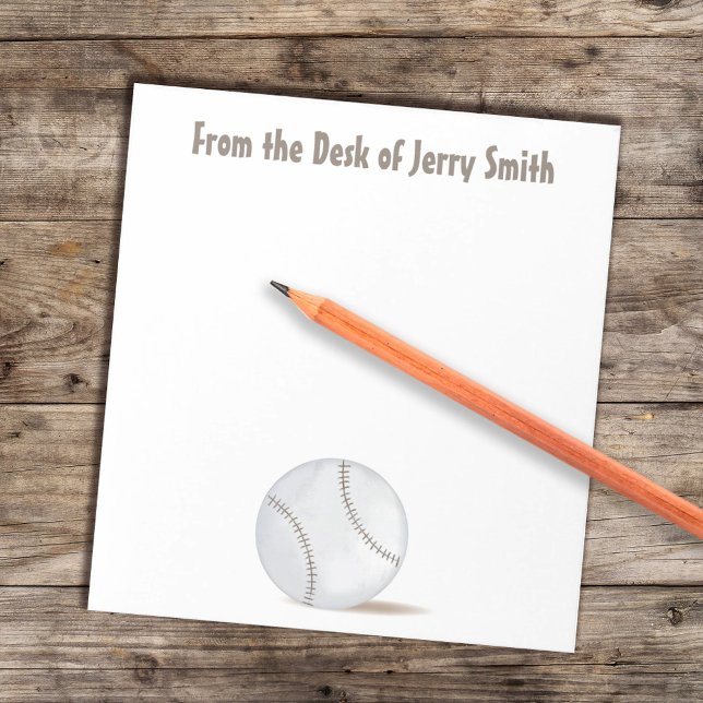 Moderner Vintager Sportathletic Baseball Trendy Notizblock (Von Creator hochgeladen)