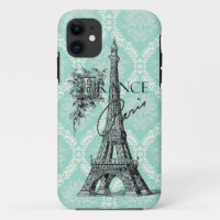 Moderner Vintager Turm Paris Eiffel iphone 5 Fall