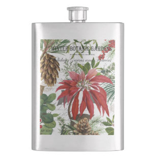 Moderner Vintager Wintergarten mit Blumen Flachmann