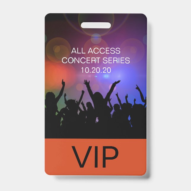 Moderner VIP All Access Concept Pass Ausweis (Vorderseite)
