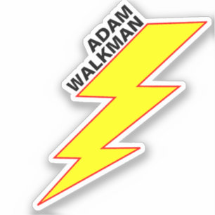 Moderner vollständiger Name (Blitz) Wasserdicht Aufkleber