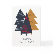 Moderner Waldbaum Weihnachten Personalisiert