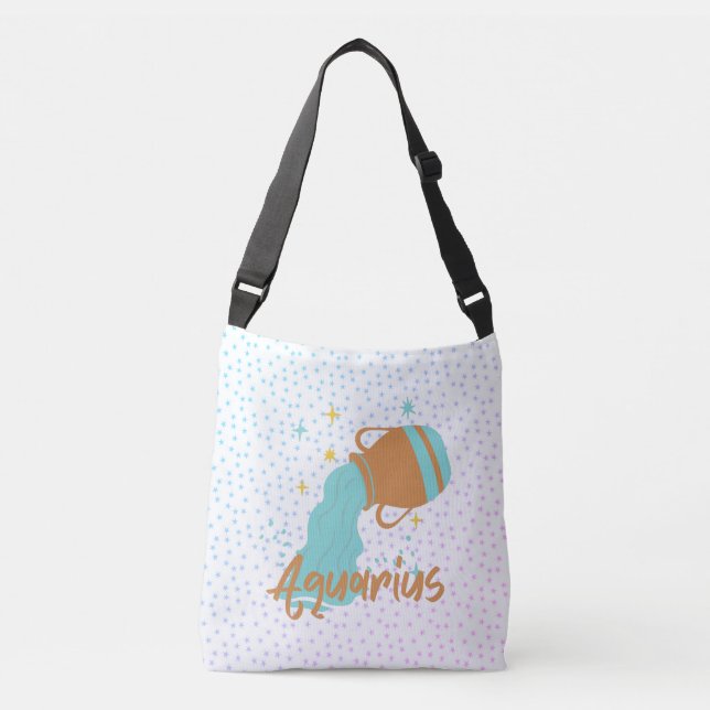 Moderner Wasserträger Zodiac Tragetaschen Mit Langen Trägern (Vorderseite)
