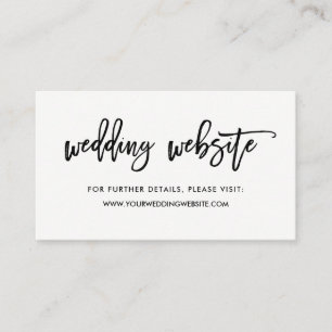 Moderner Wedding Website-Einsatz des Skript-  Begleitkarte