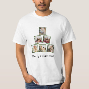 Moderner Weihnachts-Collage-T - Shirt
