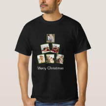 Moderner Weihnachts-Collage-T - Shirt