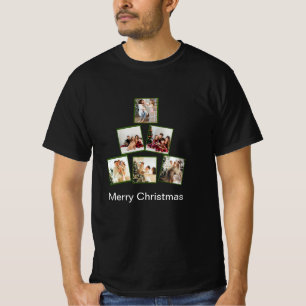 Moderner Weihnachts-Collage-T - Shirt