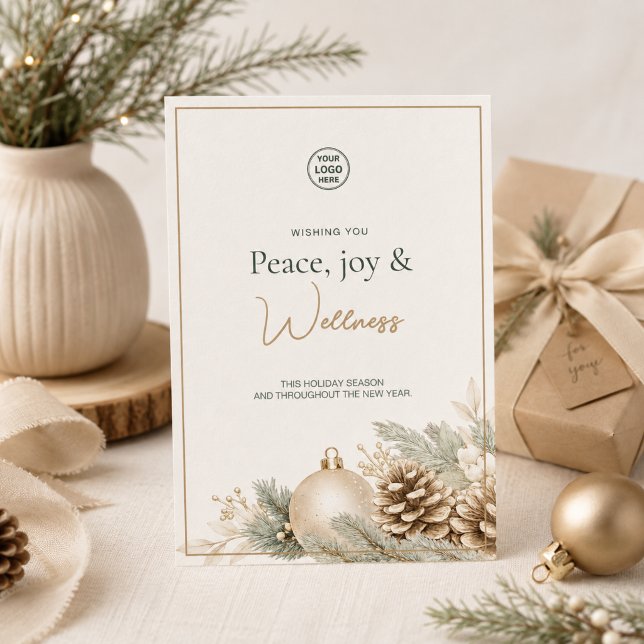 Moderner Weihnachts-Spa-Wellness Feiertagskarte (Modern Christmas Spa Wellness Holiday Card)