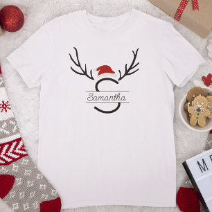 Moderner Weihnachtsbaum Antler Weihnachtsbaum Indi T-Shirt