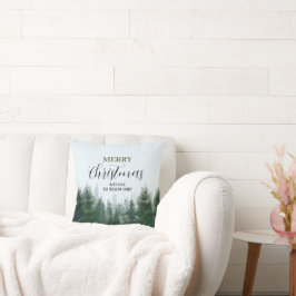 Moderner Weihnachtsbaum | Frohe Weihnachten Kissen