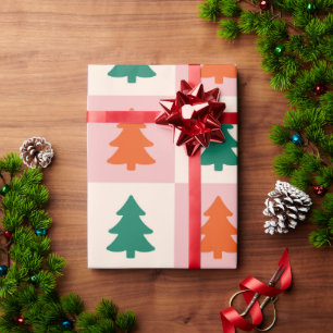 Moderner Weihnachtsbaum Geschenkpapier