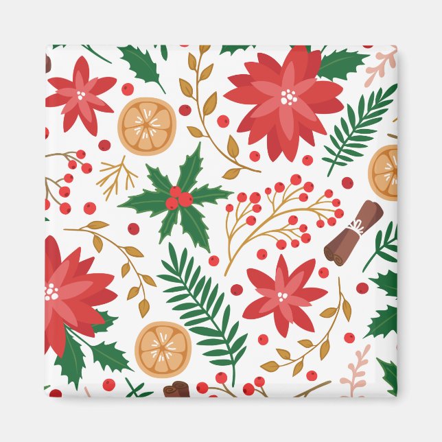 Moderner Weihnachtsbaum Grüne Pine Tree Magnet (Vorne)