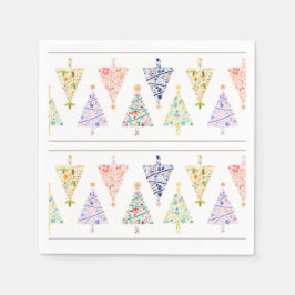 Moderner Weihnachtsbaum Napkins Serviette