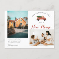 Moderner Weihnachtsbaum Neue Zuhause Red Car Movin