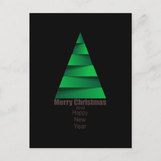 Moderner Weihnachtsbaum Postkarte
