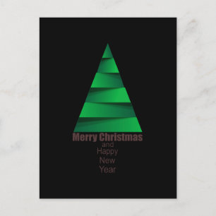 Moderner Weihnachtsbaum Postkarte