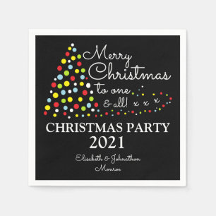 Moderner Weihnachtsbaum, Weihnachts-Party Napkin Serviette