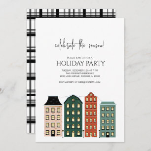 Moderner Weihnachtsfeiertag Einladung