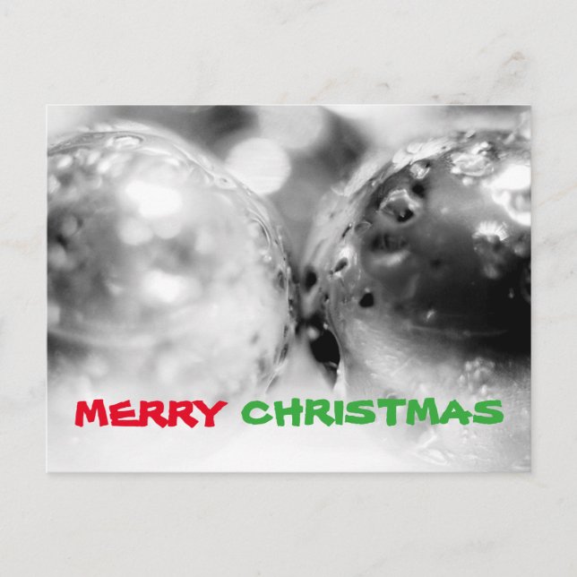 Moderner Weihnachtsfeiertag Feiertagspostkarte (Vorderseite)