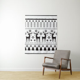 Moderner Weihnachtsmann Wandteppich