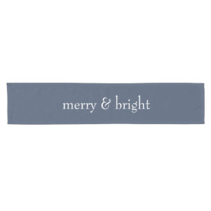 Moderner Weihnachtsurlaub in der Mergelinie Kurzer Tischläufer