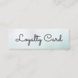 Moderner weißer Gradient Beauty Salon Treuekarte