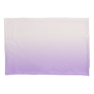 Moderner Weißer Lavendel Lila Ombre Gradient Kissenbezug